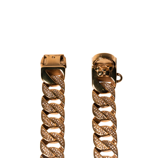 Medium Dog Diamond Cuban Link Collar | The Heracles Diamond